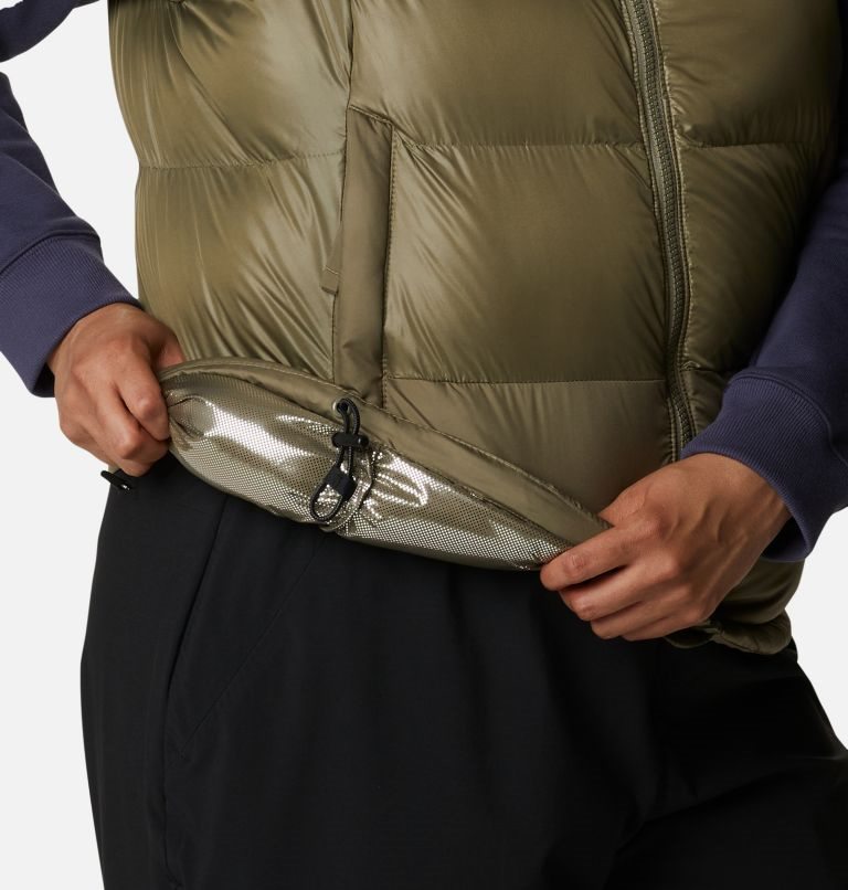Women's Columbia Pike Lake II Insulated Vests Olive | Plus Size CA-QL361